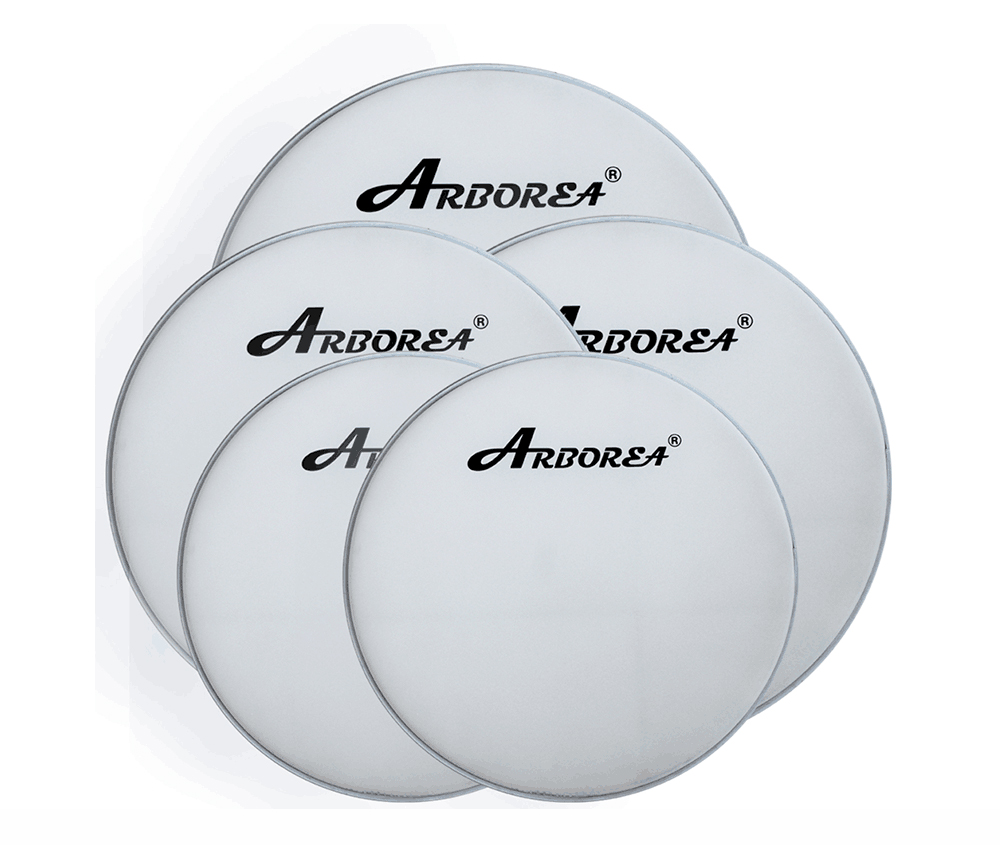 ARDLW-12 Пластик для малого и том барабана 12", белый, Arborea