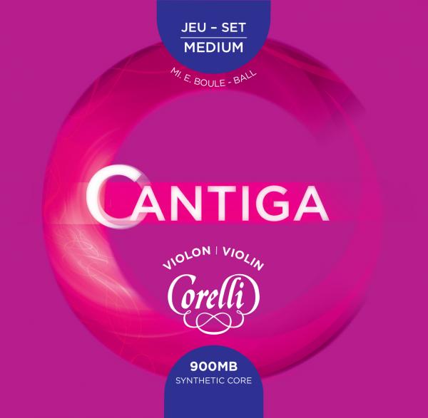 900MB Corelli Cantiga Комплект струн для скрипки, среднее натяжение, шарик, Savarez