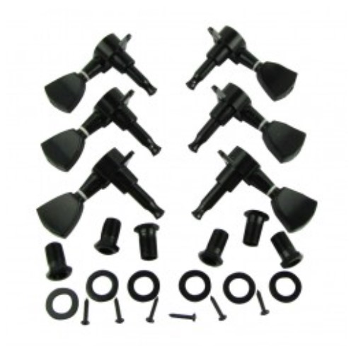 M170-3M758-3 Колки для гитары, 3+3, черные, Musiclily