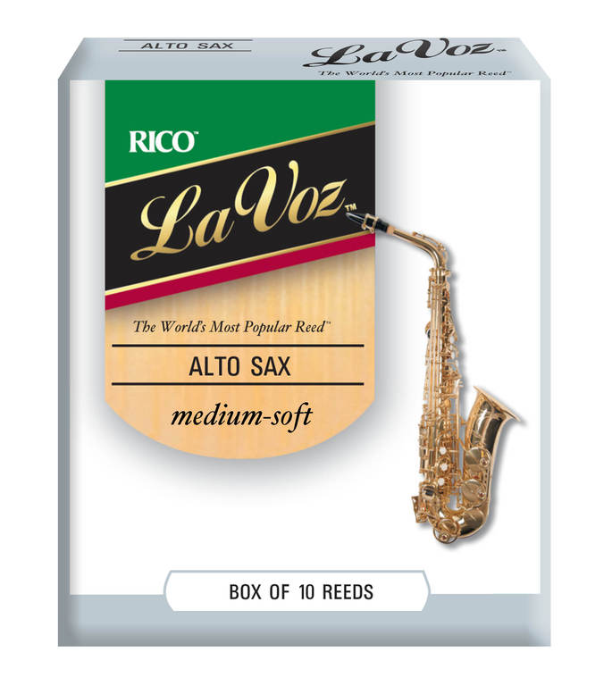 RJC10MS La Voz Трости для саксофона альт, средне-мягкие (Medium-Soft), 10шт в упаковке.