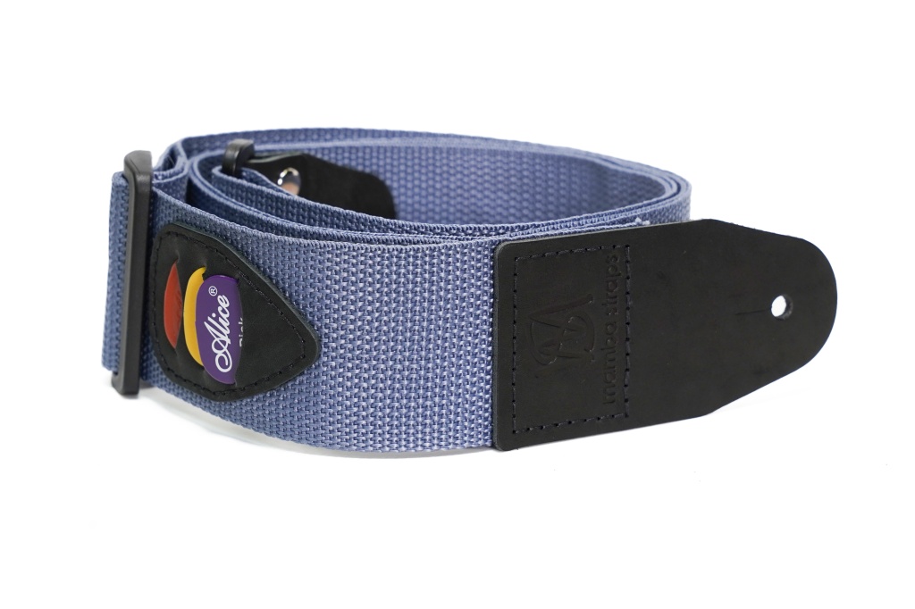 MB5030-068 Ремень для гитары, нейлоновый, серый, Mamba straps