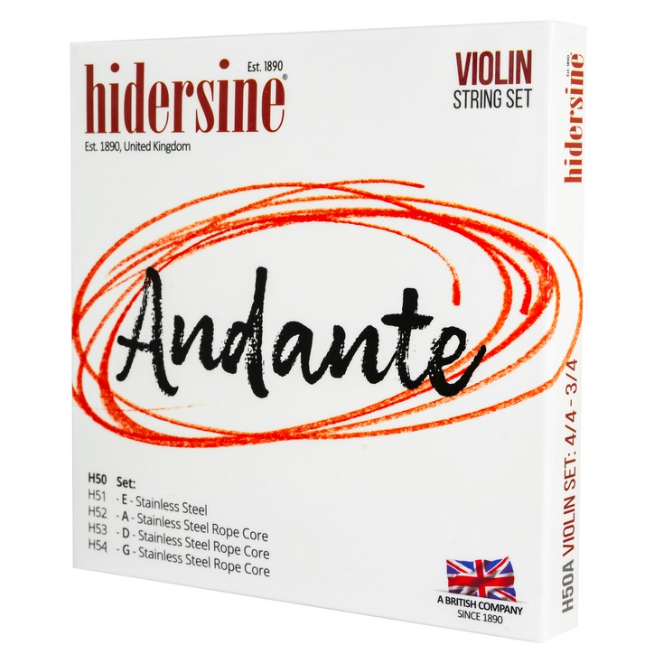 H50C Andante Комплект струн для скрипки 1/2, Hidersine
