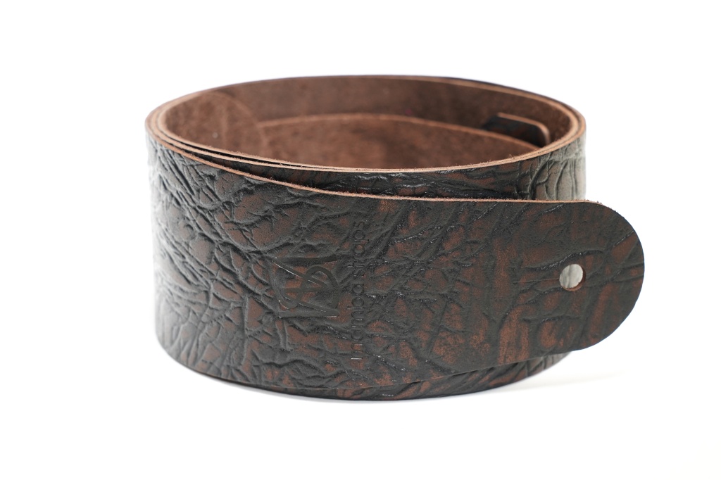 MB6061-133 Ремень для гитары, кожаный, корица тигина, Mamba straps