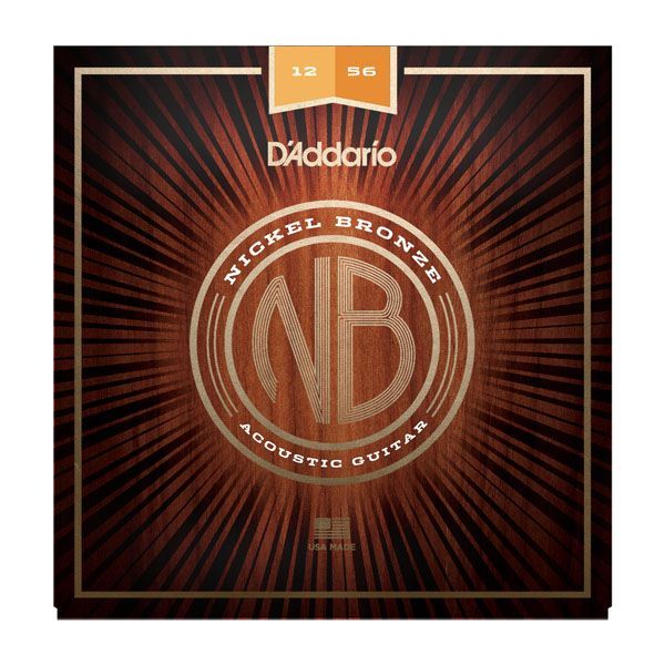 D'ADDARIO NB1256 - струны для акустической гитары, Light Top/Med Bottom, 12-56