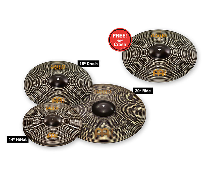 CCD460+18 Classics Custom Dark Set Комплект тарелок 14"/16"/20"+18", Meinl