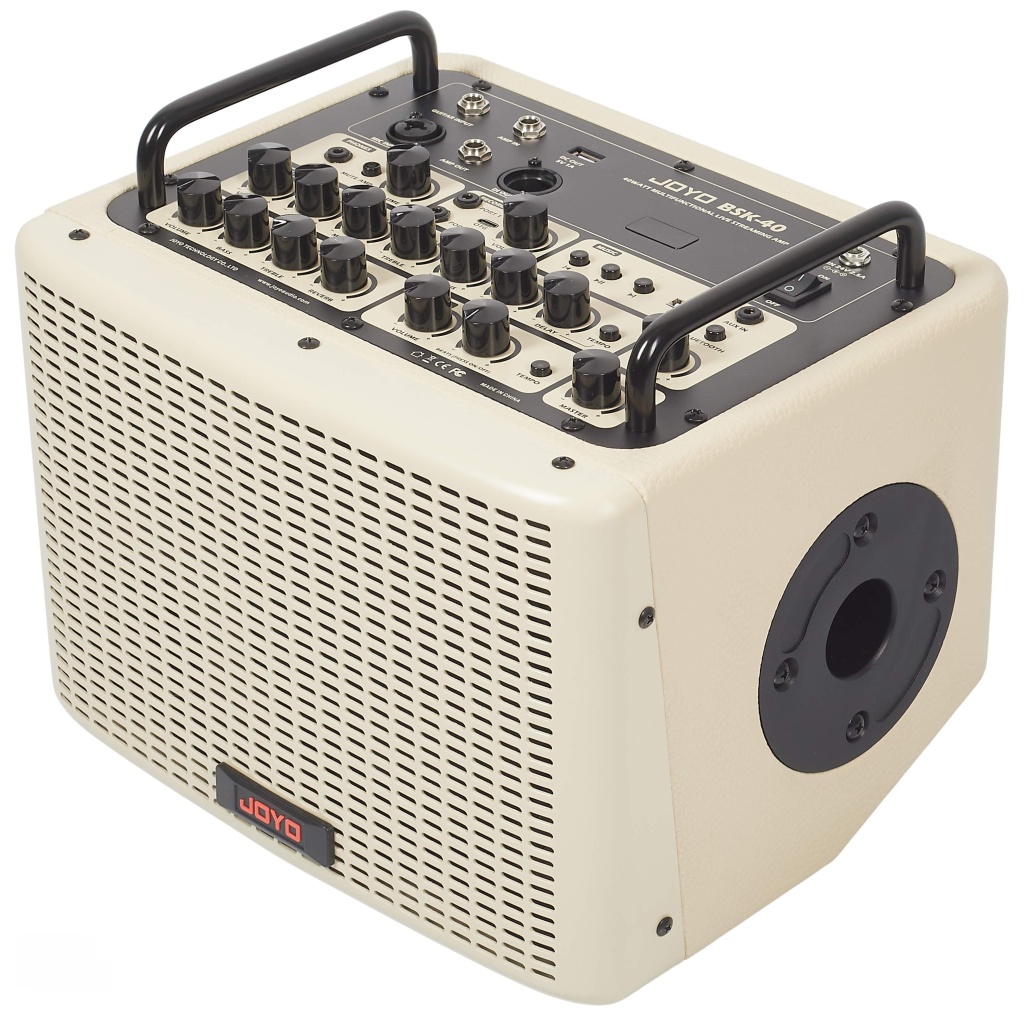BSK-40-WH Комбоусилитель для акустической гитары, 40Вт, белый, Joyo