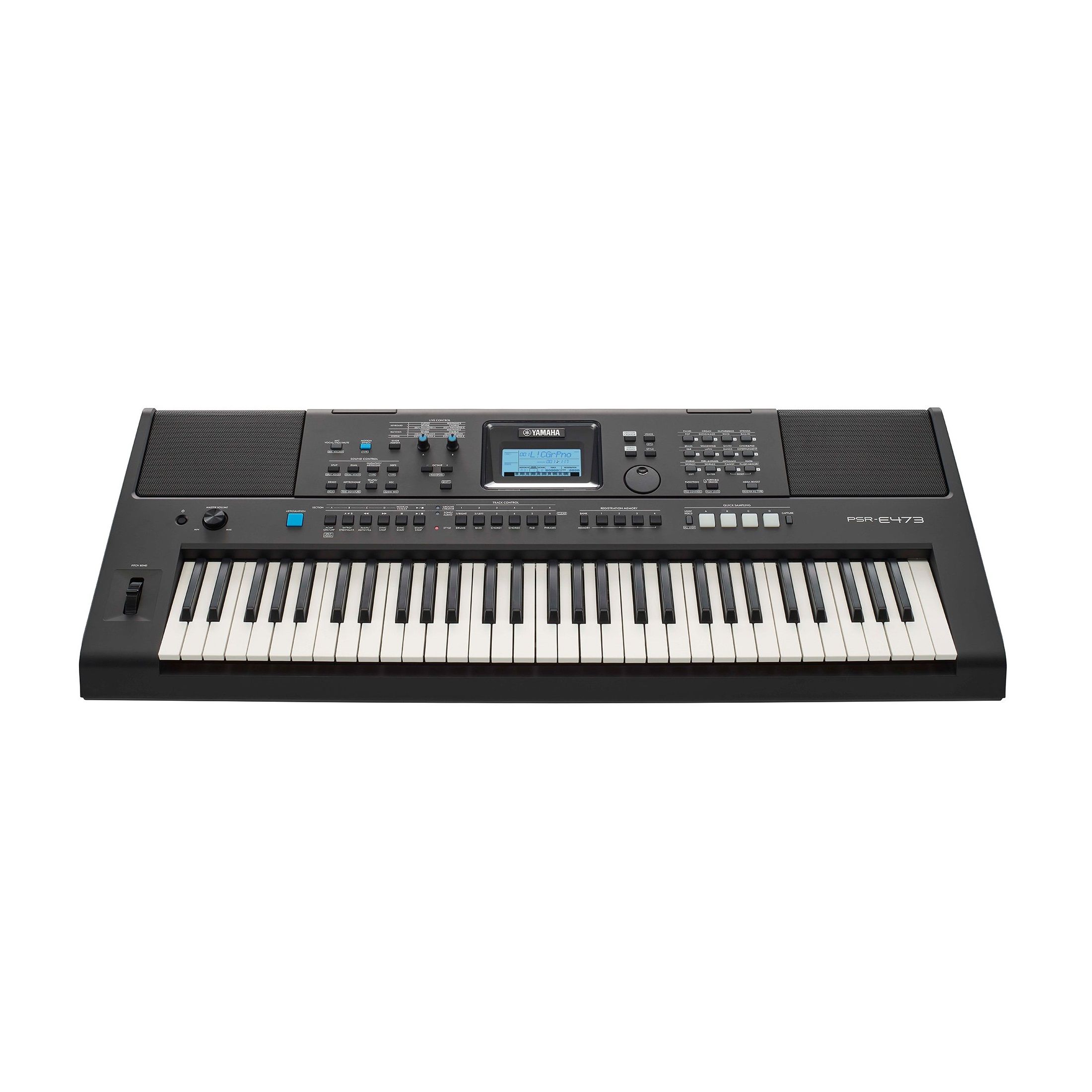 YAMAHA PSR-E473 - синтезатор с автоаккомп., 61кл/ 64 полиф/820 тембра/290 стилей/