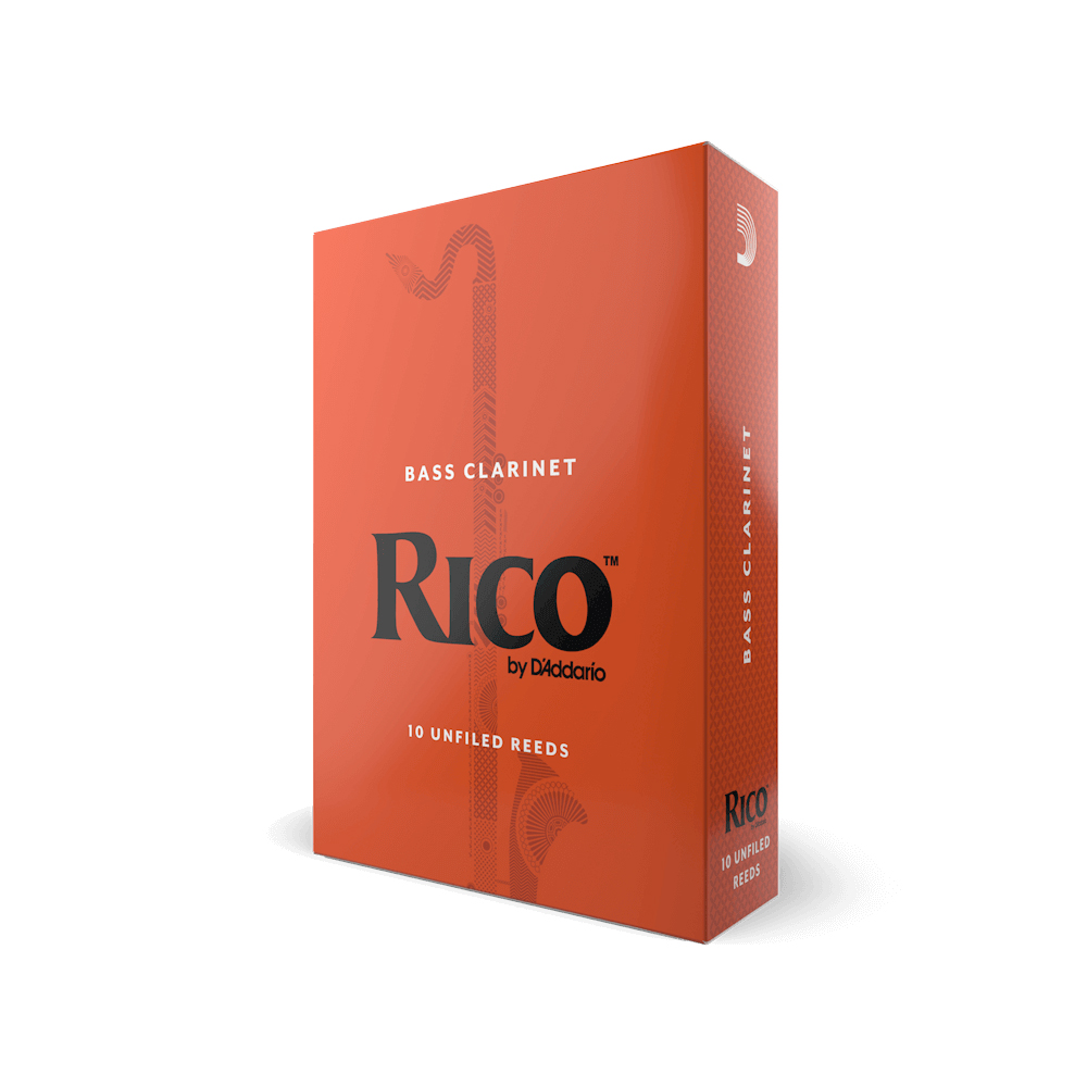 REA1020 Rico Трости для кларнета бас, размер 2.0, 10шт, D'Addario
