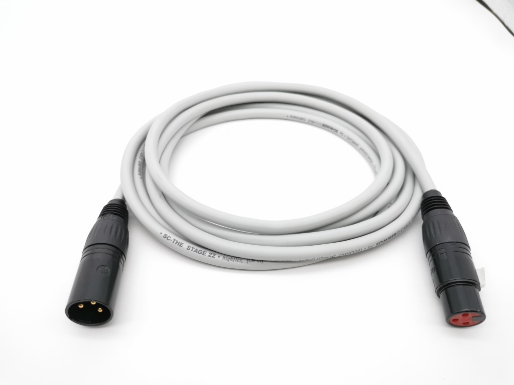 E1-XLR-M-F-0100-8 Кабель микрофонный 1м, серый, ZZcable