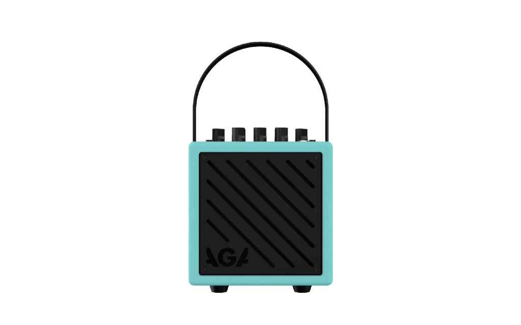 Bass-Mini-BL Комбоусилитель для бас-гитары, 30Вт, голубой, AGA