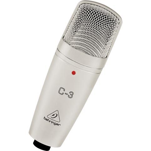 BEHRINGER C-3 - студийный конденсаторный микрофон,40 - 18000 Гц ,кардиоида, всенаправленная, восьмер
