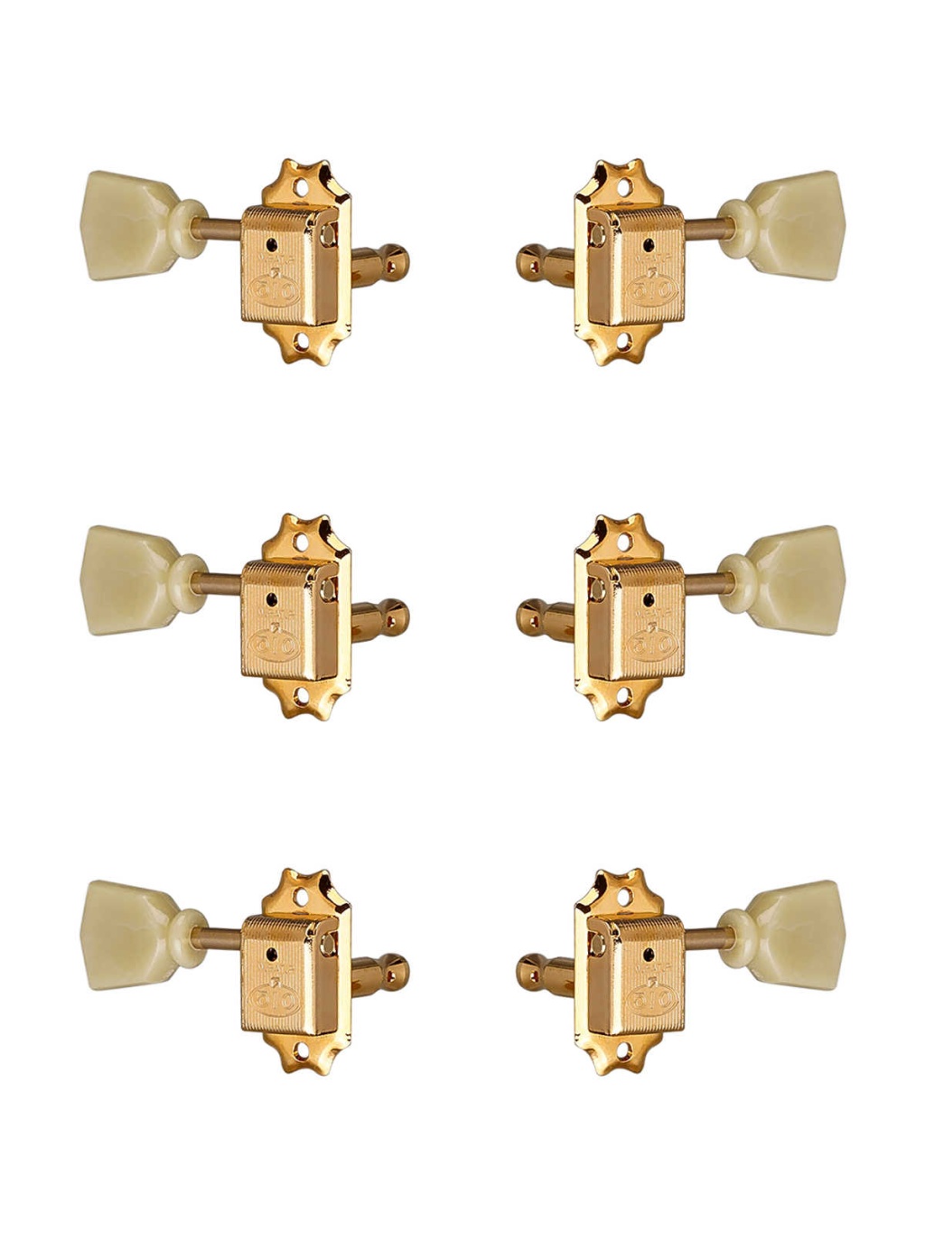 SD510-HAPM-SL-GG-L3+R3 Колки для гитары 3+3, локовые, золото, Gotoh