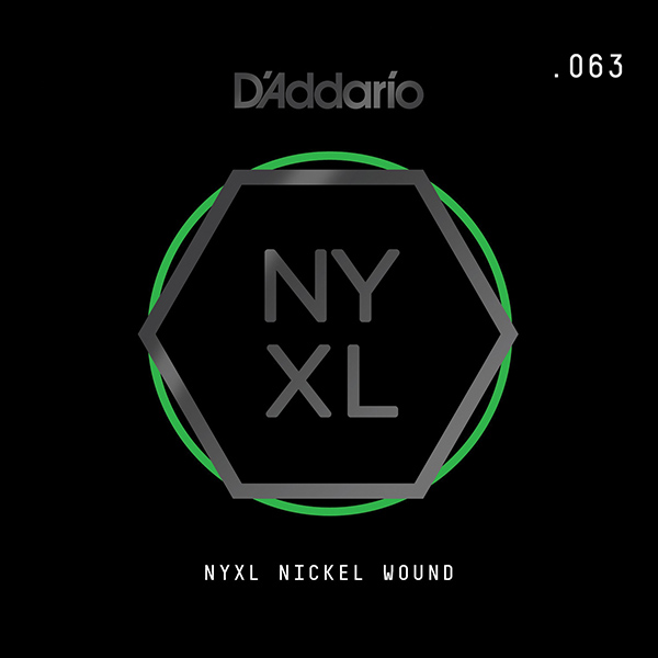 NYNW063 NYXL Отдельная струна для электрогитары, никелированная, 063, D'Addario
