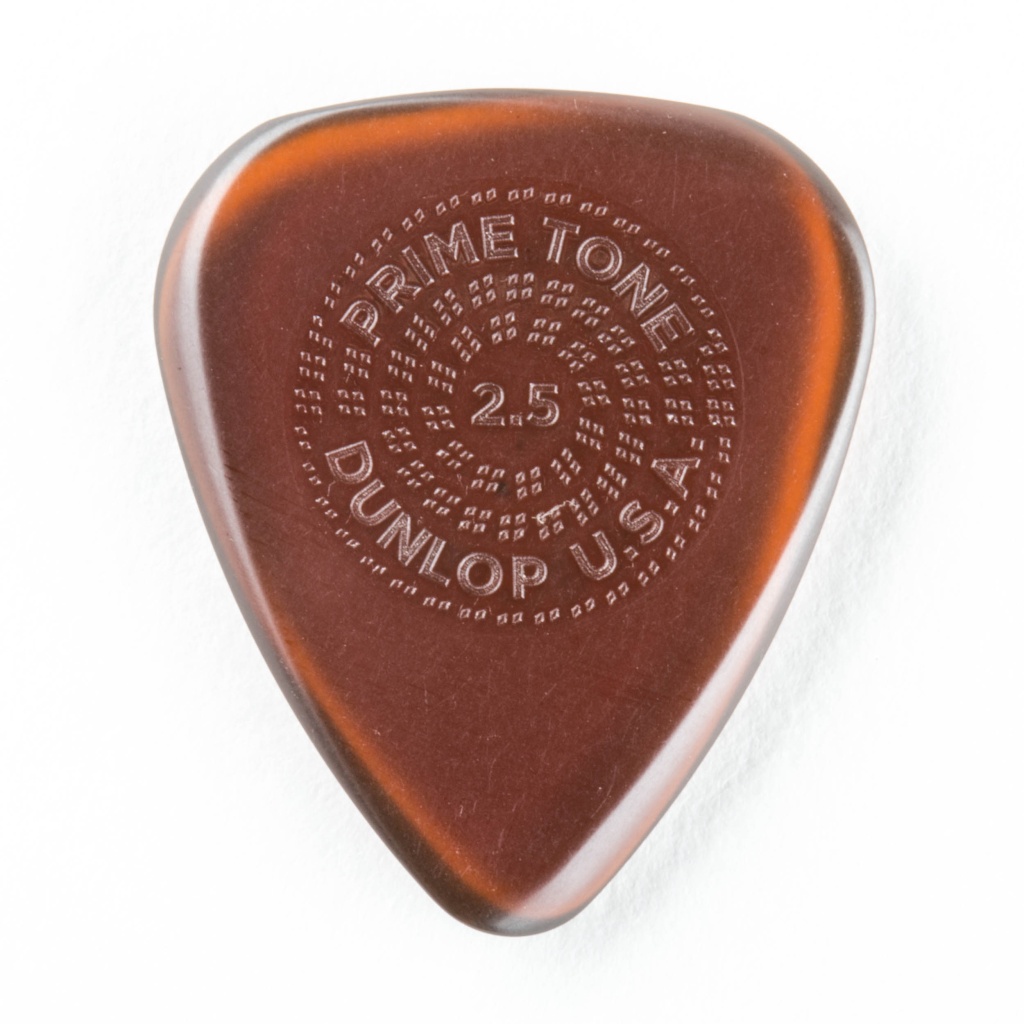 510R2.5 Primetone Медиаторы, 12шт, толщина 2,5мм, с насечкой, стандартные, Dunlop