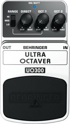 BEHRINGER UO300 - педаль эффектов (октавер) для гитар и бас-гитар, 3-х режимный