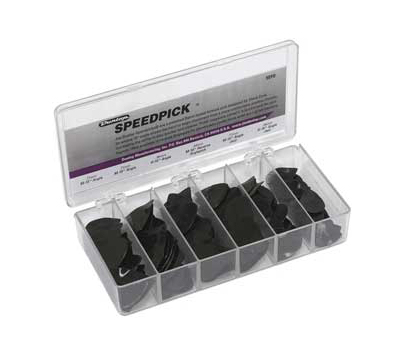 1010 Angle Speedpick Коробка медиаторов, 144шт, 4 толщины, Dunlop