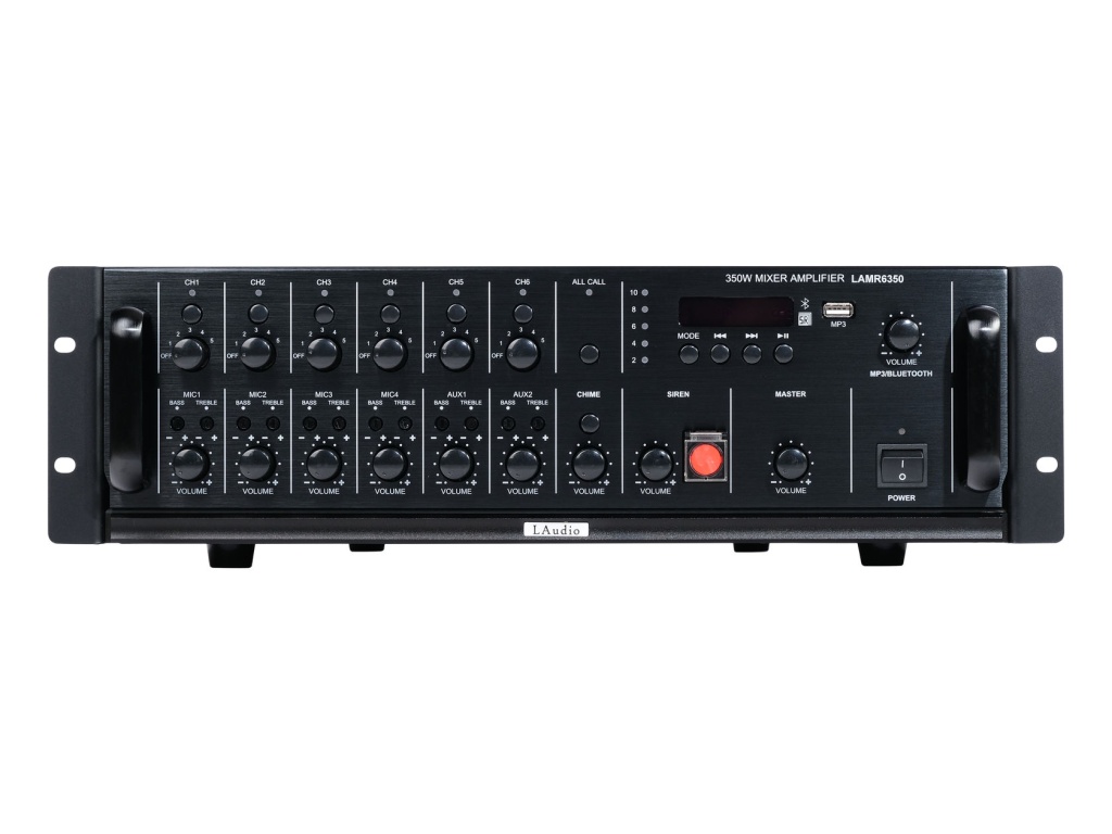 LAMR6350 Усилитель мощности трансляционный, 350Вт, 6 зон, Laudio