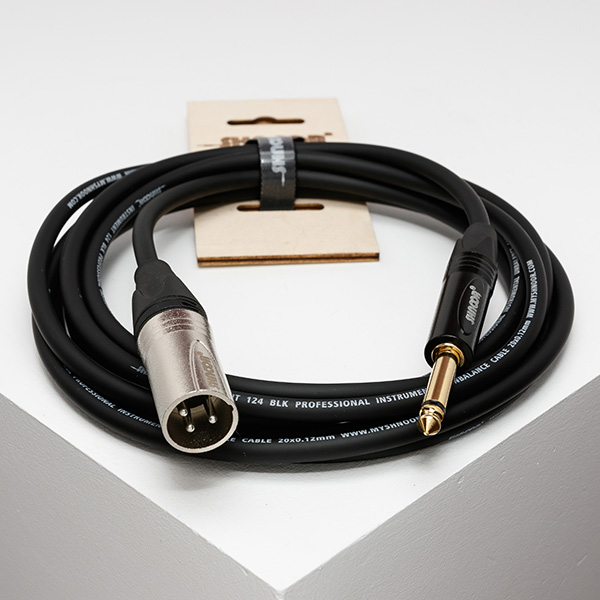 IC124-XMJM-1,5m Кабель инструментальный, XLRM-6.35мм моно, 1.5м, SHNOOR