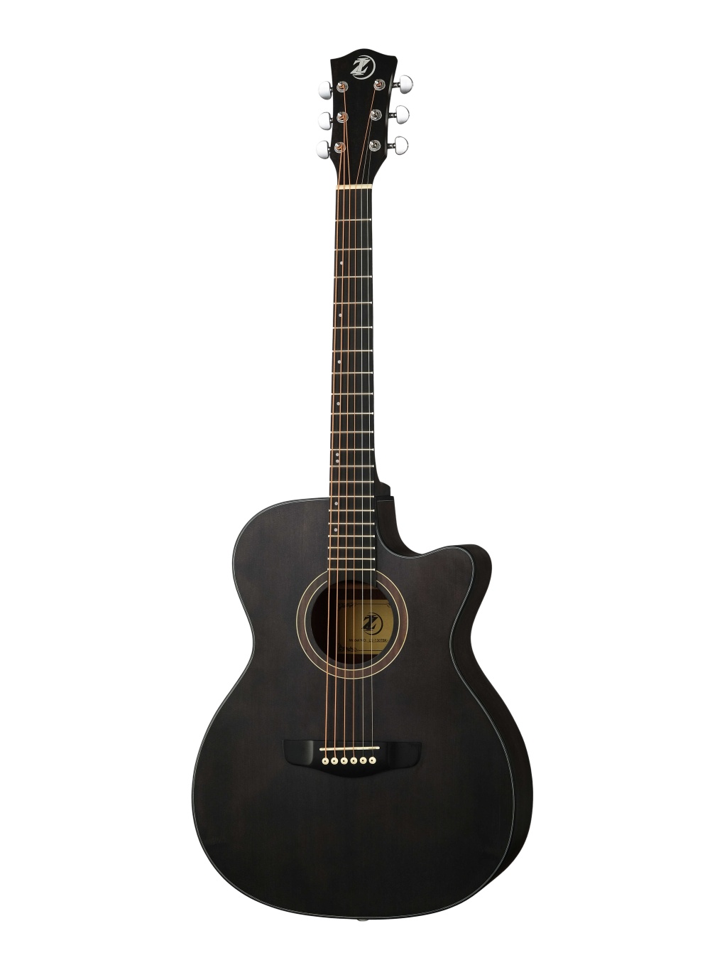 LS-130TBK-40 Акустическая гитара, с вырезом, черная, IZ