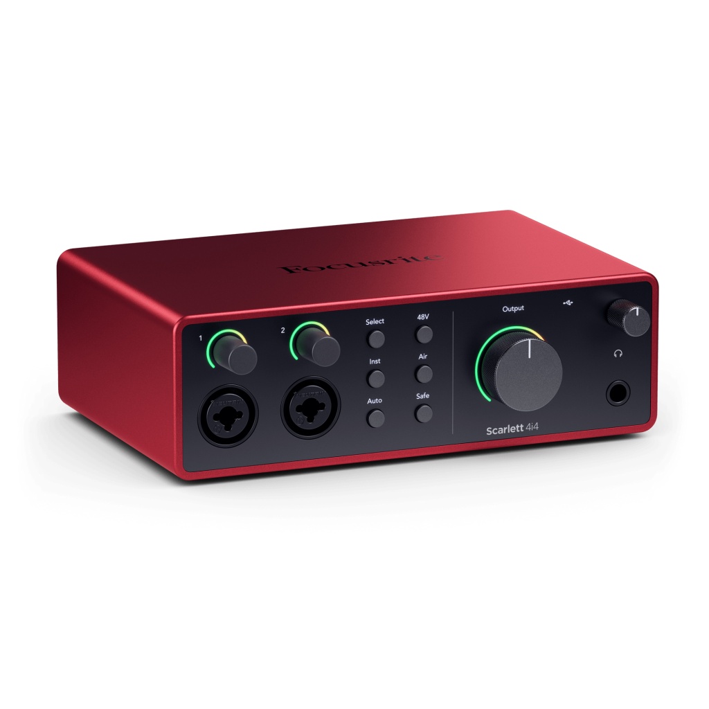 Scarlett-4i4-4th-gen Звуковая карта USB, 24 бит/192 кГц, 4 входа-4 выхода, Focusrite