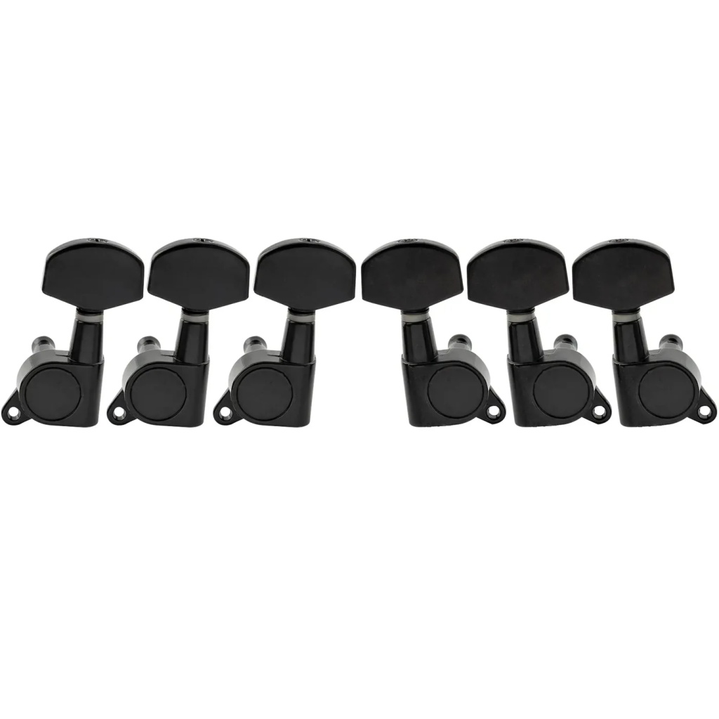 MX1340BK-3MX1341BK-3 Колки для гитары 3+3, черные, Musiclily