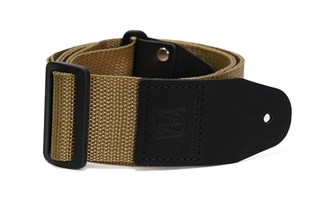 MB5050-063 Ремень для гитары, нейлоновый, темно-бежевый, Mamba straps